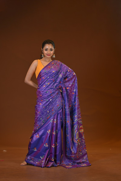 Blended Silk Kantha Saree