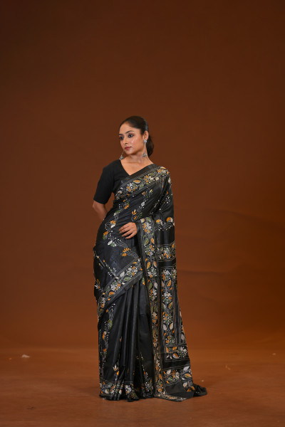 Blended Silk Kantha Saree
