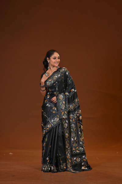 Blended Silk Kantha Saree