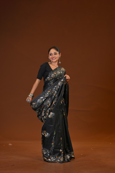 Blended Silk Kantha Saree