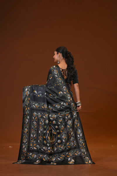 Blended Silk Kantha Saree