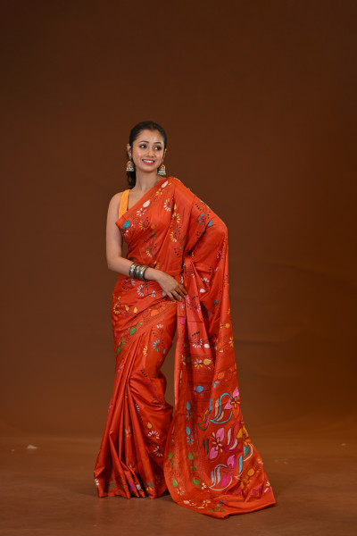 Blended Silk Kantha Saree