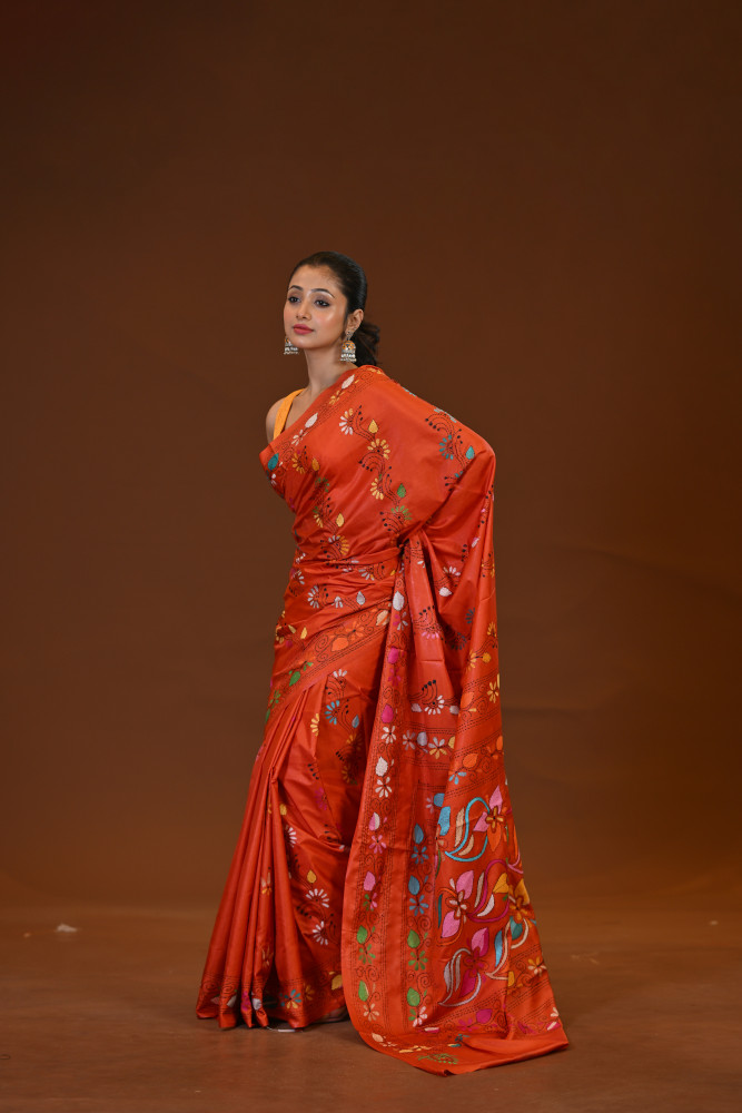 Blended Silk Kantha Saree