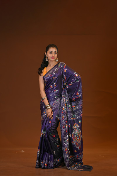 Blended Silk Kantha Saree