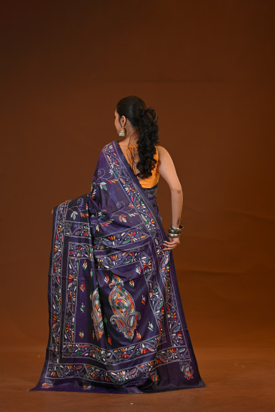 Blended Silk Kantha Saree