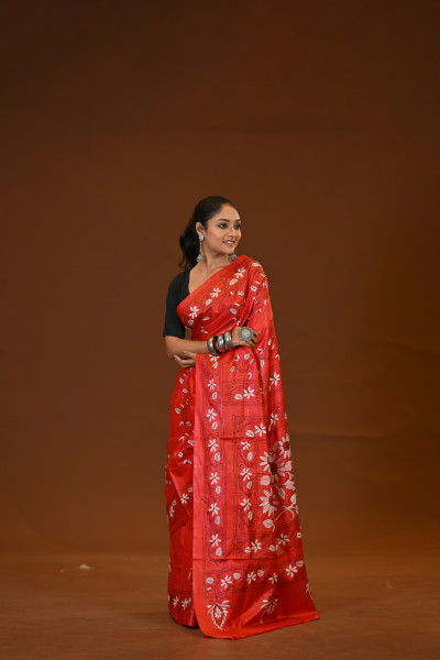 Blended Silk Kantha Saree
