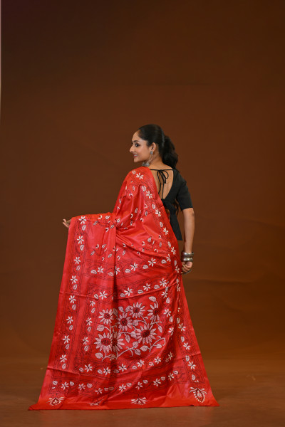 Blended Silk Kantha Saree