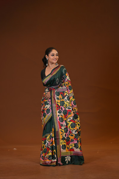 Blended Silk Kantha Saree