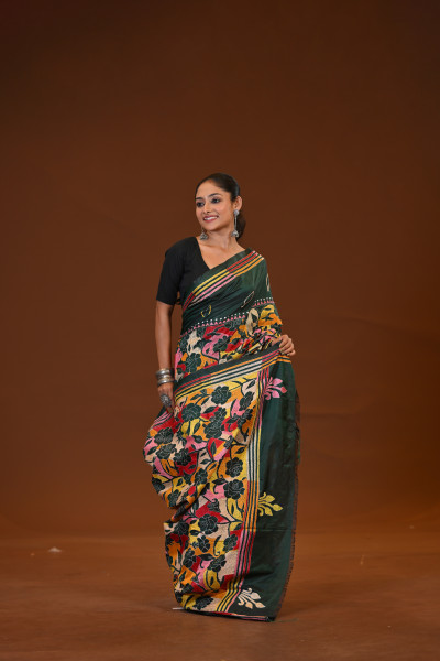 Blended Silk Kantha Saree