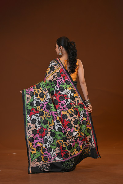 Blended Silk Kantha Saree