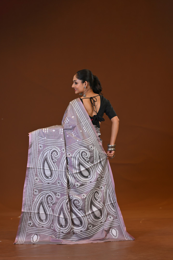Blended Silk Kantha Saree