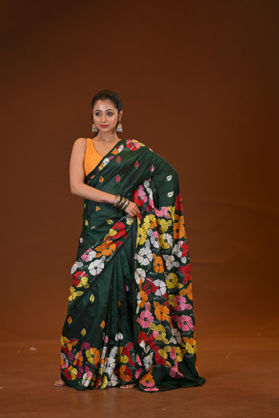 Blended Silk Kantha Saree