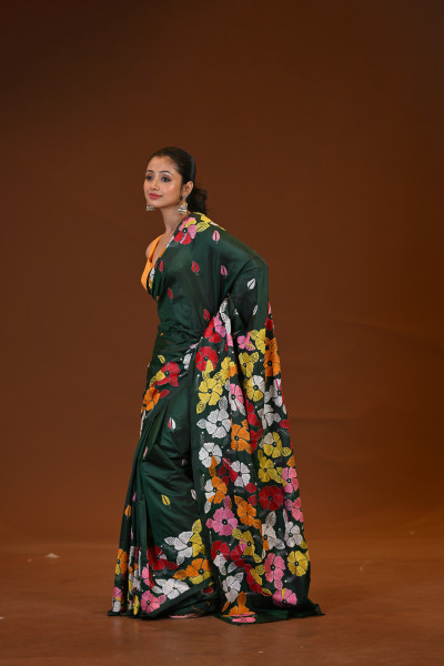 Blended Silk Kantha Saree