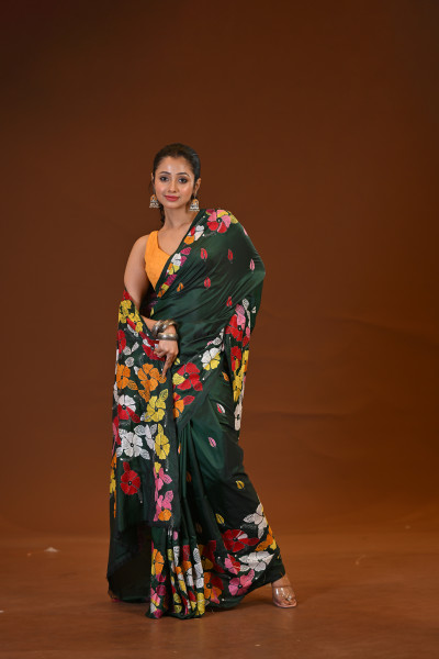 Blended Silk Kantha Saree