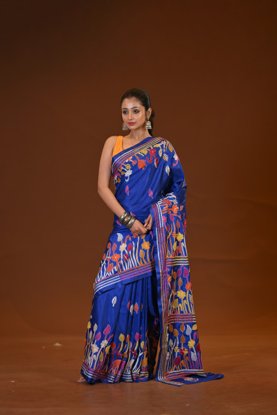 Blended Silk Kantha Saree