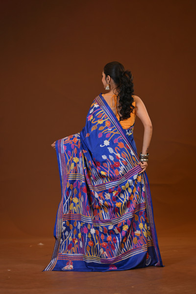Blended Silk Kantha Saree