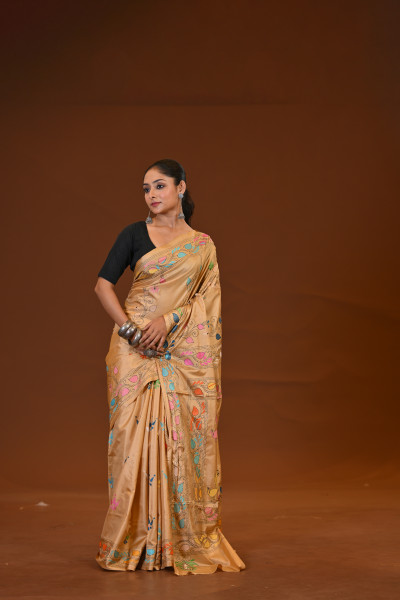 Blended Silk Kantha Saree