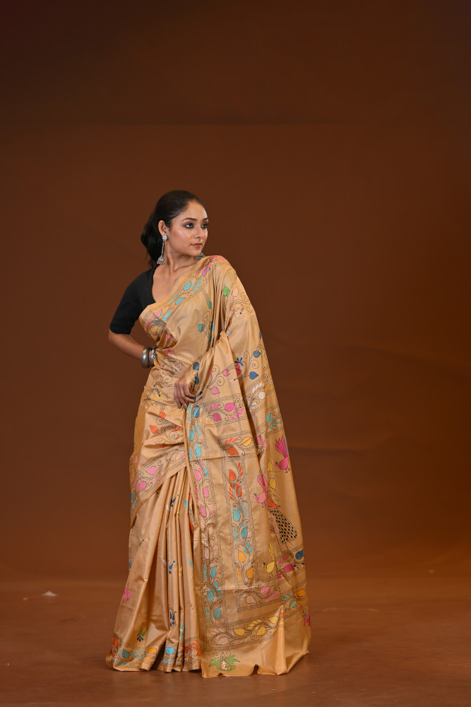 Blended Silk Kantha Saree