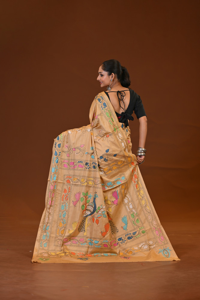 Blended Silk Kantha Saree