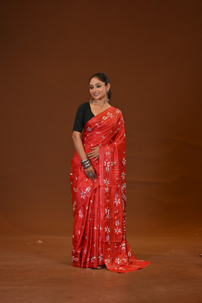 Blended Silk Kantha Saree