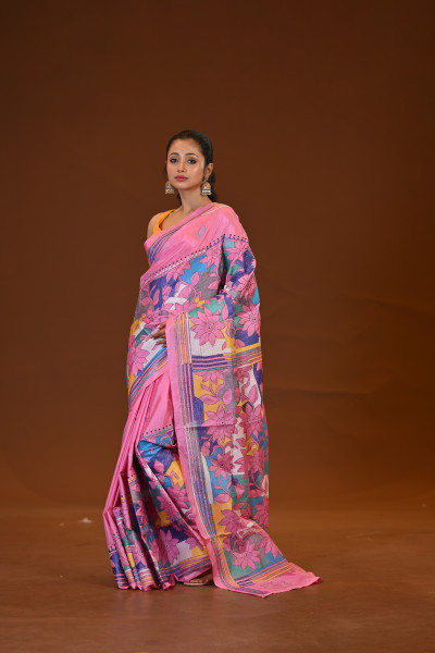 Blended Silk Kantha Saree