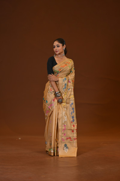 Blended Silk Kantha Saree