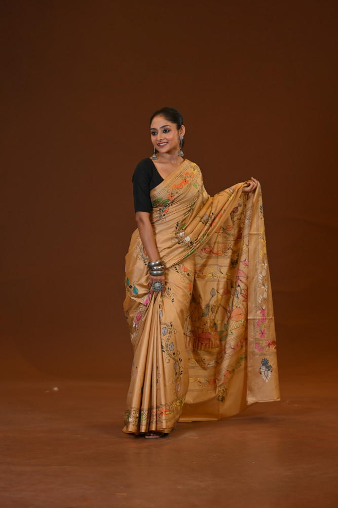 Blended Silk Kantha Saree