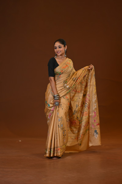 Blended Silk Kantha Saree
