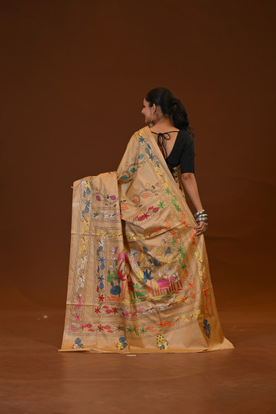 Blended Silk Kantha Saree