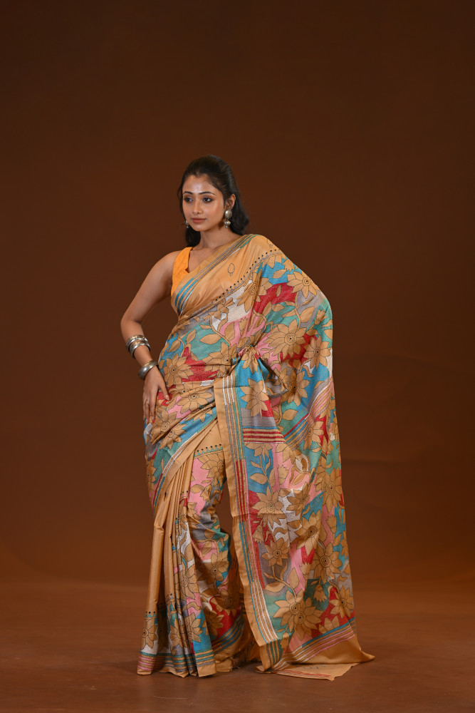 Blended Silk Kantha Saree