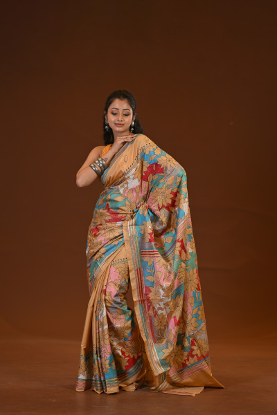 Blended Silk Kantha Saree