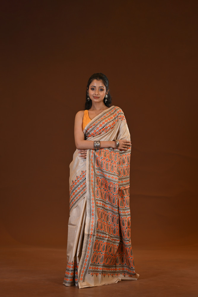 Image of Gachi By Gachi Silk Kantha Saree