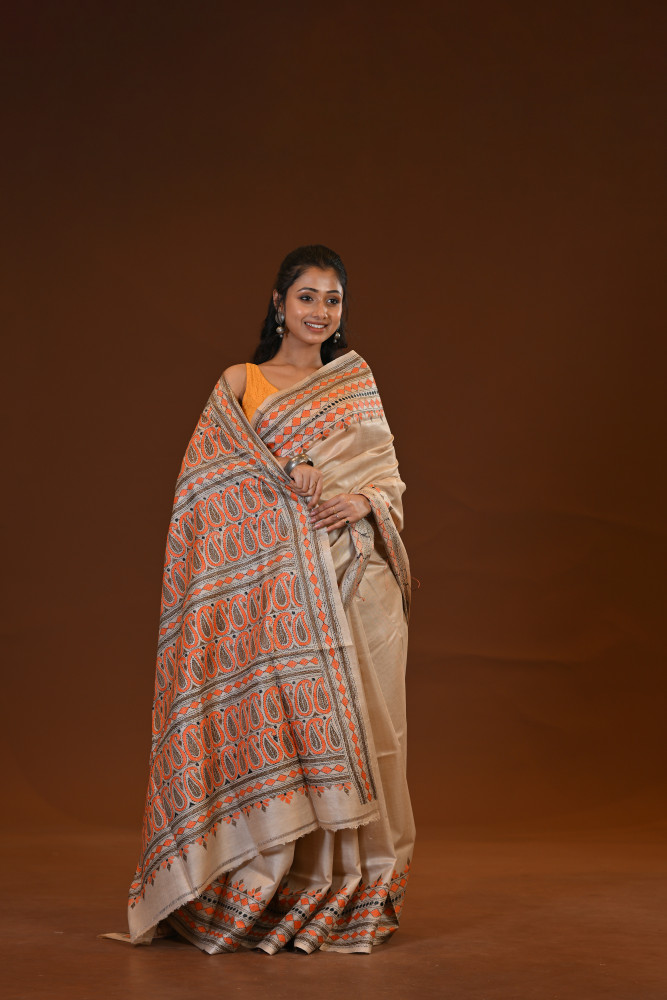 Gachi By Gachi Silk Kantha Saree