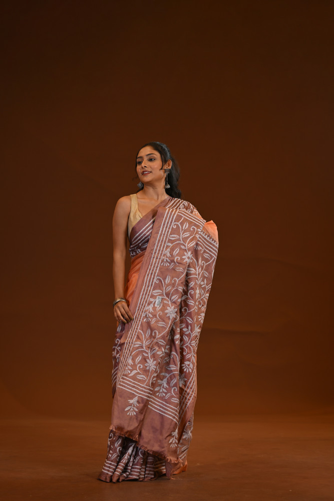 Blended Silk Kantha Saree