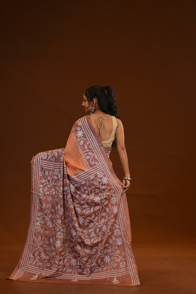 Blended Silk Kantha Saree