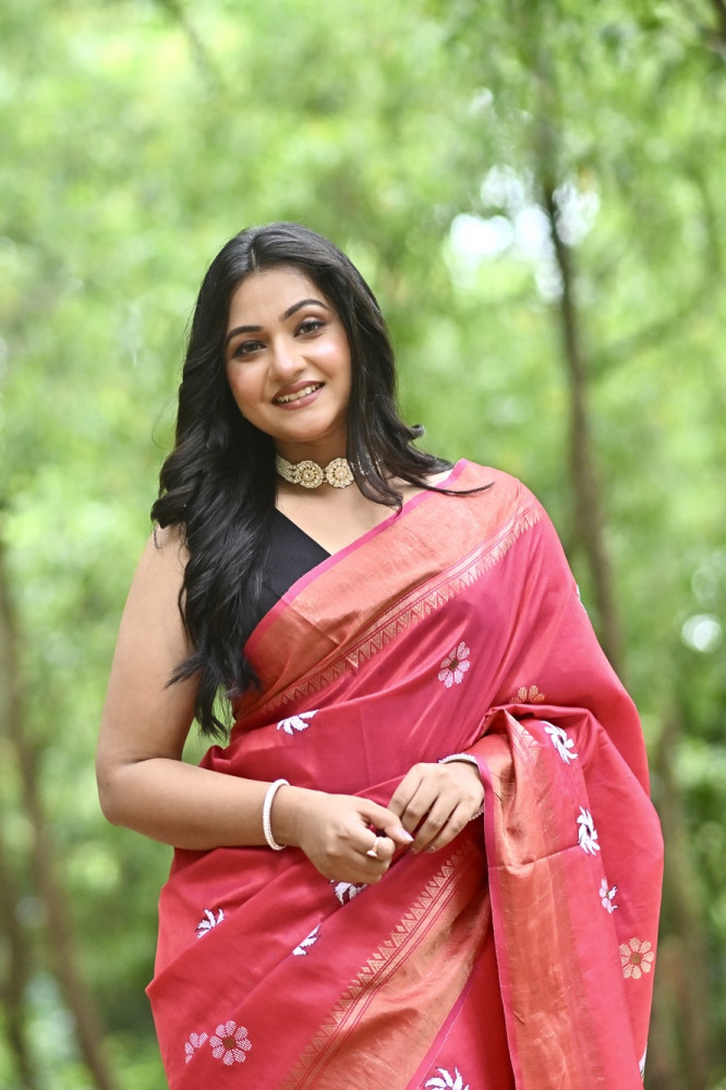 Image of JAGATDHATRI KATAN KALAKHETRA SAREE