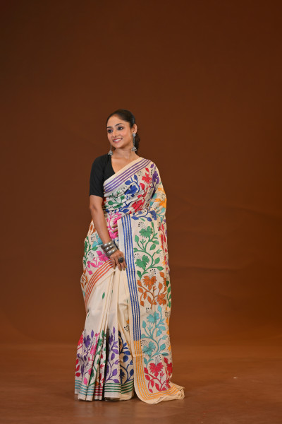 Pure Silk Kantha Saree