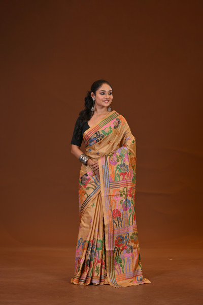 Blended Silk Kantha Saree