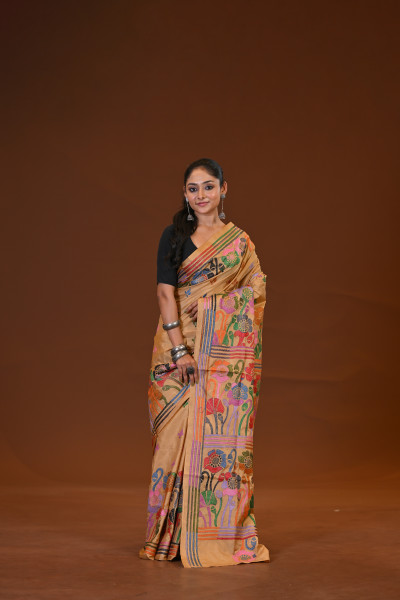 Blended Silk Kantha Saree