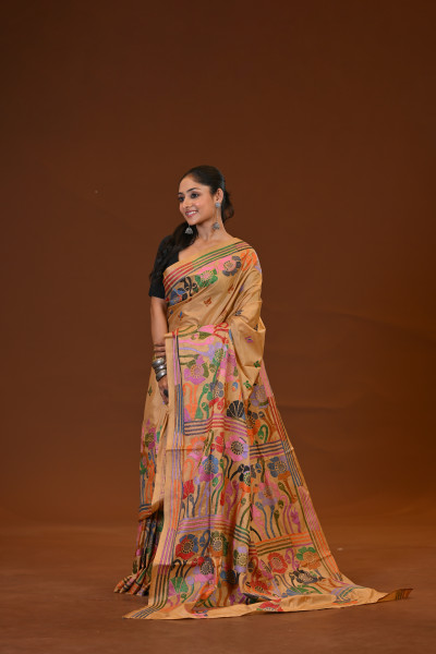 Blended Silk Kantha Saree