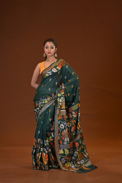 Blended Silk Kantha Saree