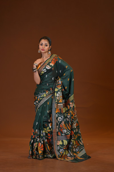 Blended Silk Kantha Saree