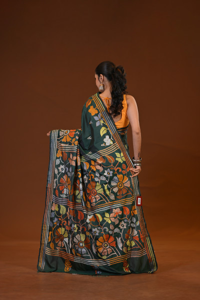 Blended Silk Kantha Saree