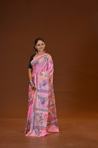 Blended Silk Kantha Saree