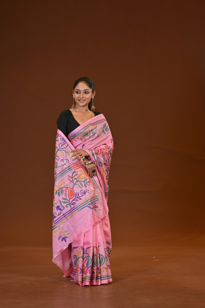 Blended Silk Kantha Saree