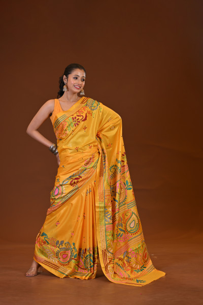 Blended Silk Kantha Saree