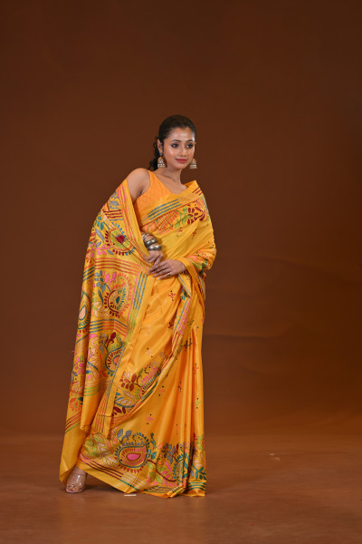 Blended Silk Kantha Saree