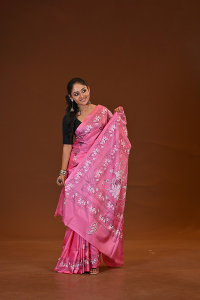 Blended Silk Kantha Saree