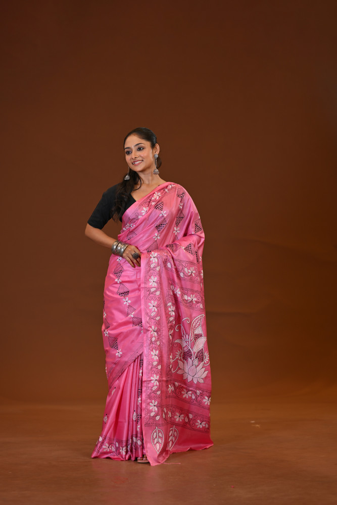 Blended Silk Kantha Saree