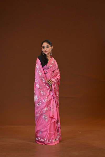 Blended Silk Kantha Saree